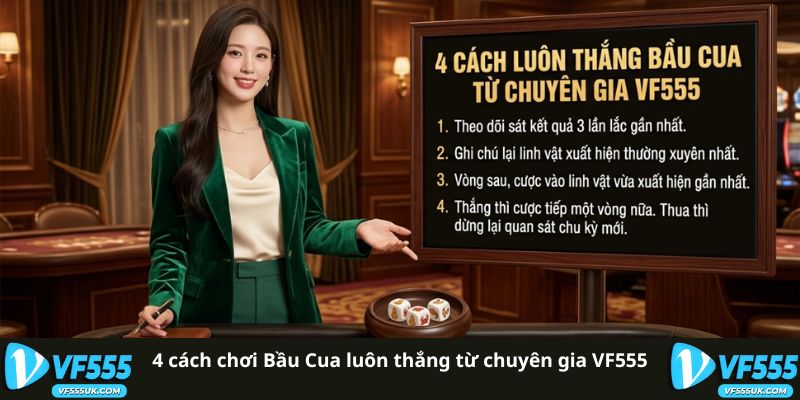 4 cách chơi Bầu Cua luôn thắng từ chuyên gia VF555