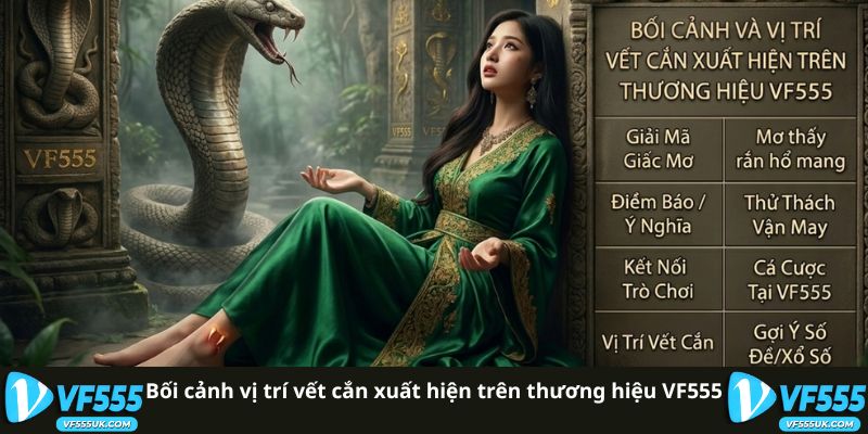 Bối cảnh vị trí vết cắn xuất hiện trên thương hiệu VF555