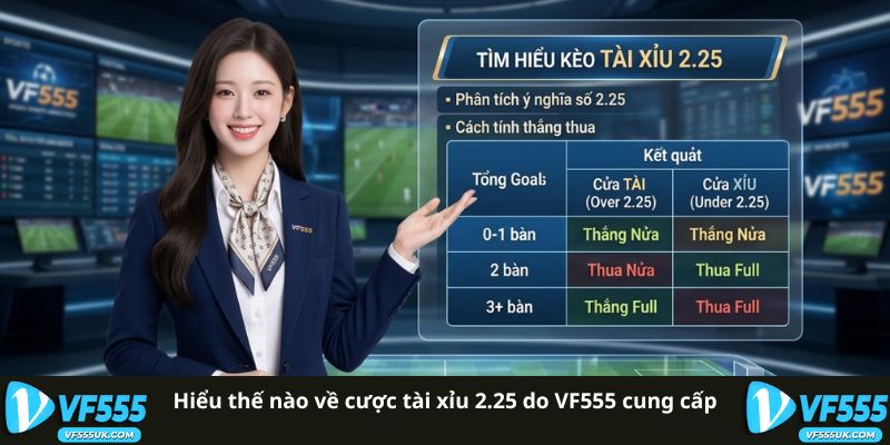 Hiểu thế nào về cược tài xỉu 2.25 do VF555 cung cấp