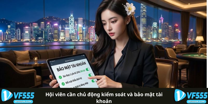 Hội viên cần chủ động kiểm soát và bảo mật tài khoản