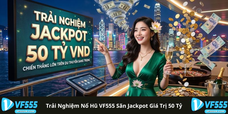 Trải nghiệm nổ hũ VF555 săn Jackpot giá trị 50 tỷ