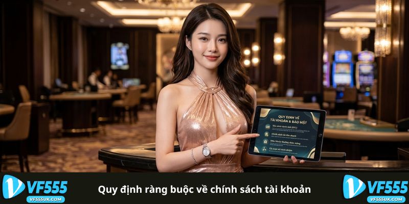 Quy định ràng buộc về chính sách tài khoản