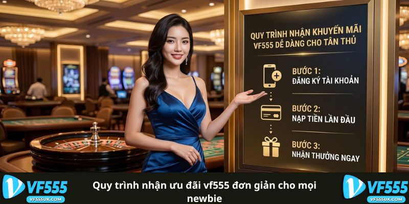 Quy trình nhận ưu đãi VF555 đơn giản cho mọi newbie