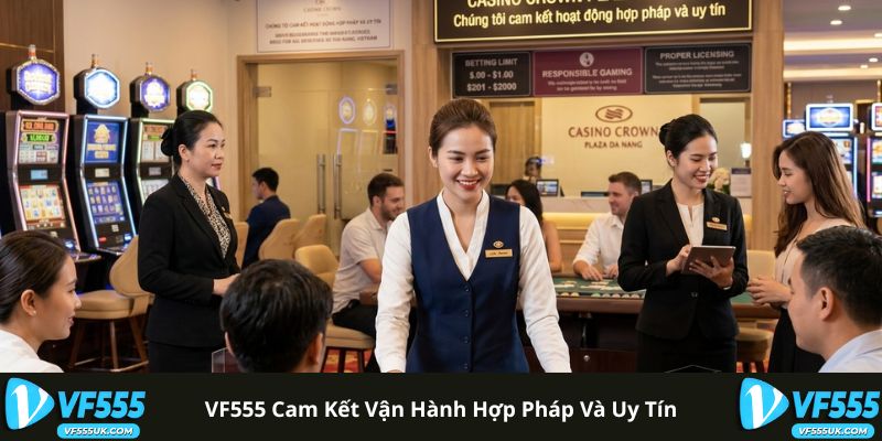 VF555 cam kết vận hành hợp pháp và uy tín