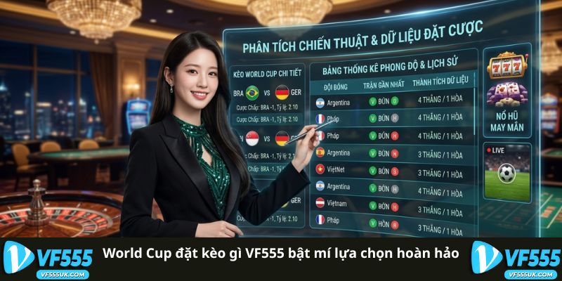 World Cup đặt kèo gì VF555 bật mí lựa chọn hoàn hảo