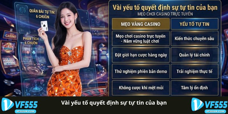 Vài yếu tố quyết định sự tự tin của bạn